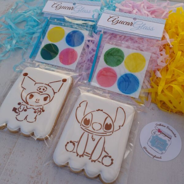 Pack 4 Galletas Acuarela