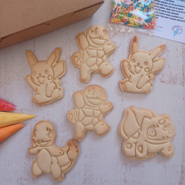Galletas para decorar Pokémon 6 unidades