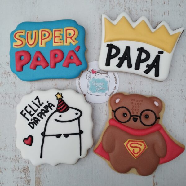 4 Galletas Decoradas Día del Padre