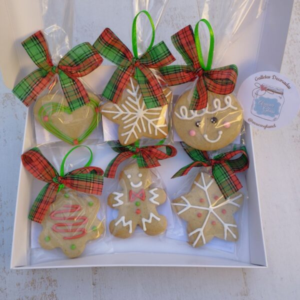 galletas de navidad para colgar