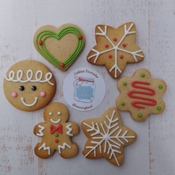 galletas de navidad colgantes